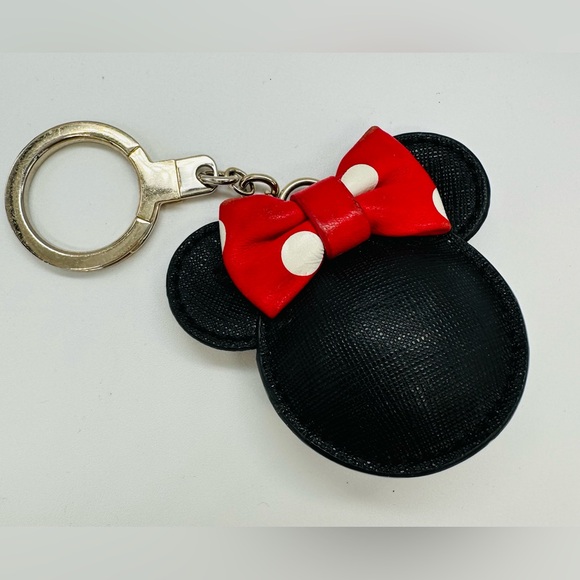 kate spade Accessories - Kate Spade Disney Minnie Mouse Keychain Key Ring Mickey Ears Bow Bag Charm